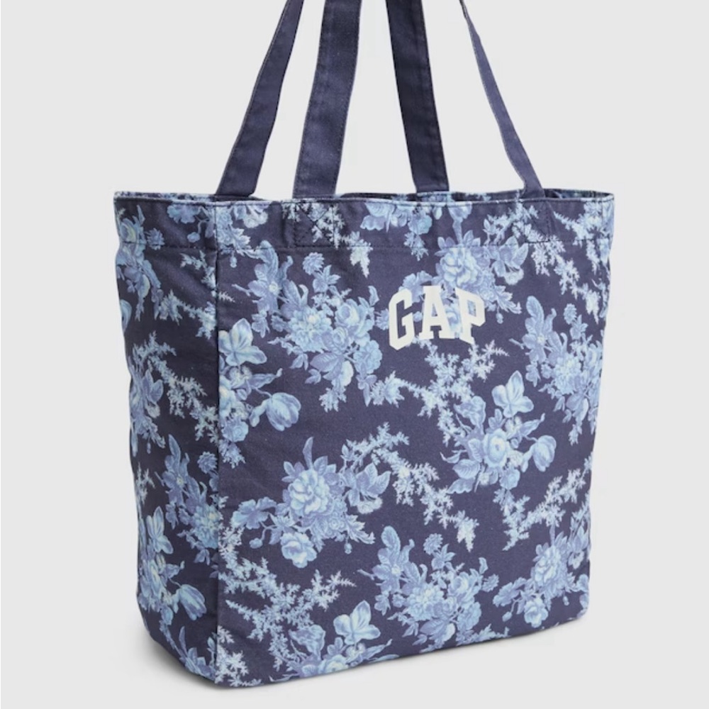 Gap x Love Shack Fancy Canvas Floral LARGE Tote Bag NWT